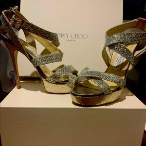 Jimmy choo glitter fab. Champagne 37.5